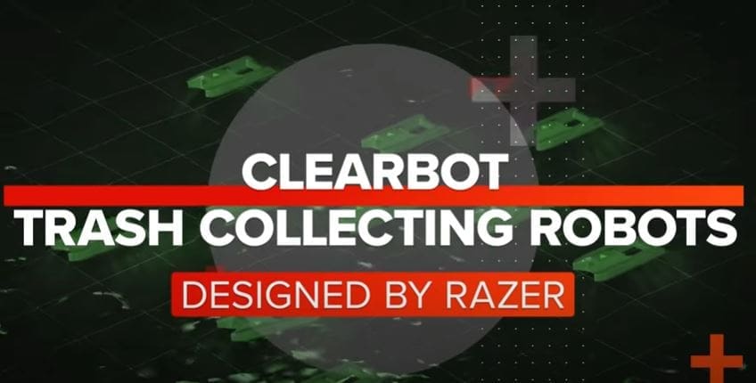 Razer designed a trash collecting robot to clean up plastic pollution