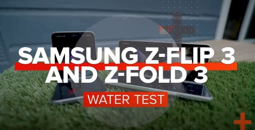 Z Fold 3 vs. Z Flip 3 water test